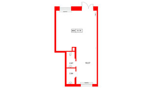 Помещение в ЖК Консул, 55.78 м², 1 этаж