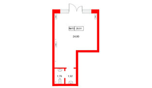 Помещение в ЖК Консул, 28.51 м², 1 этаж