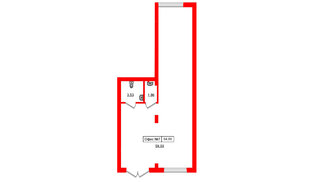 Помещение в ЖК Включи, 64.89 м², 1 этаж