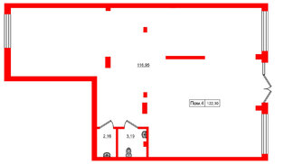Помещение в ЖК Включи, 122.3 м², 1 этаж