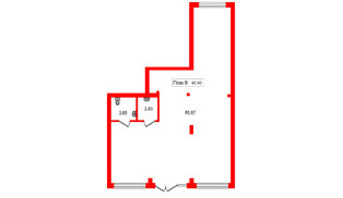 Помещение в ЖК Включи, 92.4 м², 1 этаж