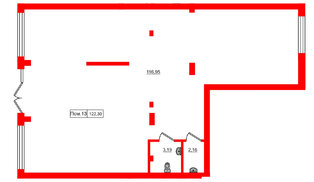 Помещение в ЖК Включи, 122.3 м², 1 этаж