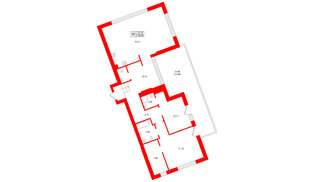 Квартира в ЖК Морена, 2 комнатная, 134.9 м², 5 этаж