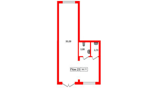 Помещение в ЖК Включи, 56.77 м², 1 этаж