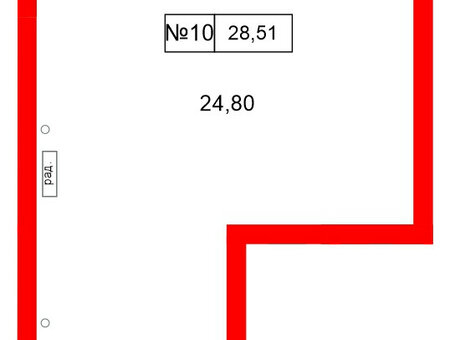 Помещение в ЖК Консул, 28.51 м², 1 этаж