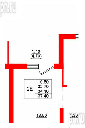 Квартира в ЖК Левада, студия, 28 м², 1 этаж