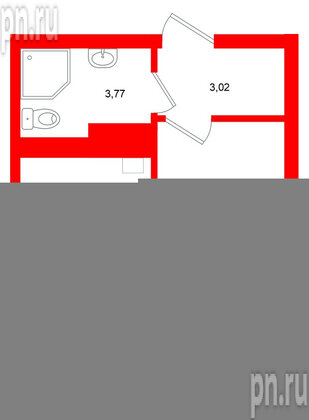 Квартира в ЖК Lake City-4, студия, 24.29 м², 2 этаж