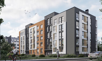 Квартира в ЖК «Новая история», 2 комнатная, 60.27 м², 1 этаж