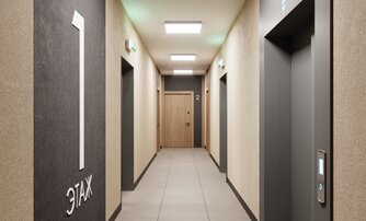 Квартира в ЖК «Новая история», 2 комнатная, 60.27 м², 1 этаж