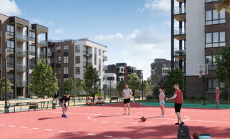 Квартира в ЖК Парковый, 1 комнатная, 45.4 м², 3 этаж