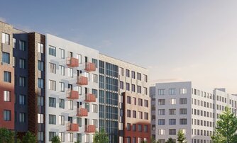Квартира в ЖК «Включи», 2 комнатная, 62.46 м², 2 этаж