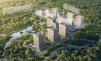 Квартира в ЖК GloraX Кольский, 3 комнатная, 64.43 м², 2 этаж