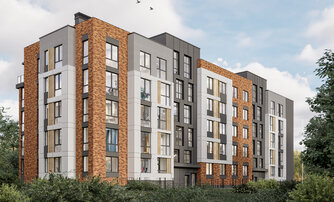 Квартира в ЖК «Новая история», 2 комнатная, 60.27 м², 1 этаж