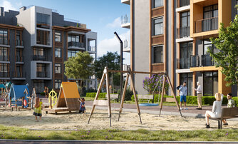 Квартира в ЖК Парковый, 1 комнатная, 45.4 м², 3 этаж