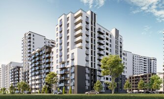 Квартира в ЖК Альпенштадт, 2 комнатная, 37.7 м², 8 этаж