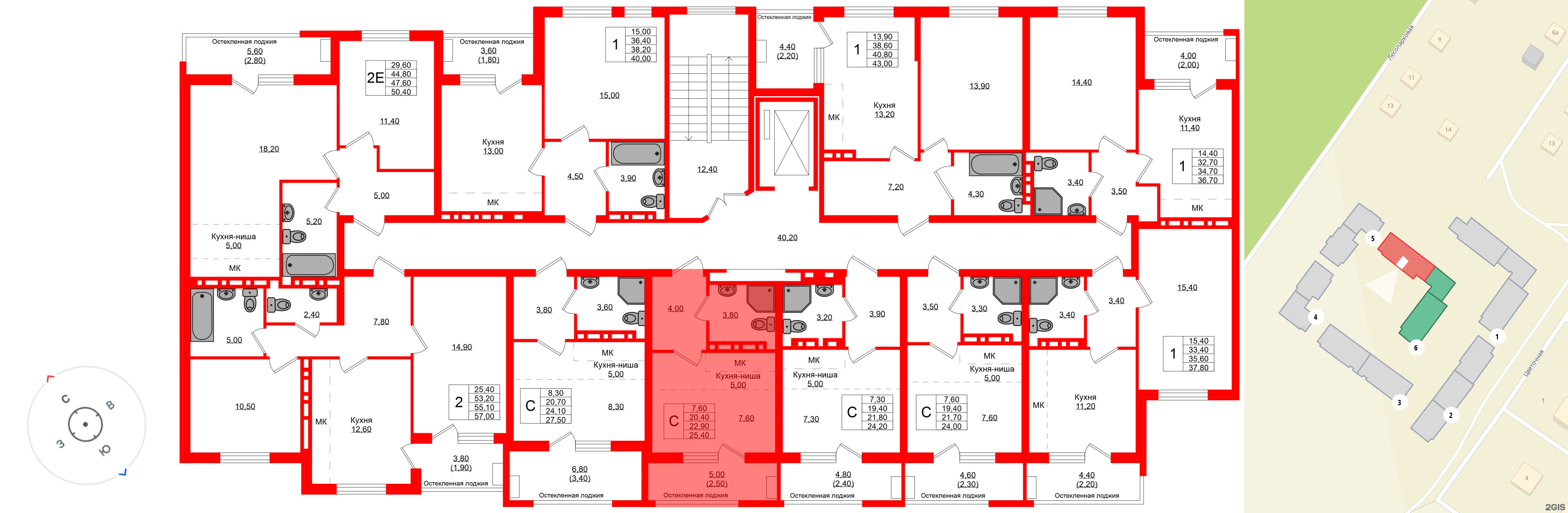 Квартира в ЖК Кроны и Волны, студия, 22.9 м², 4 этаж
