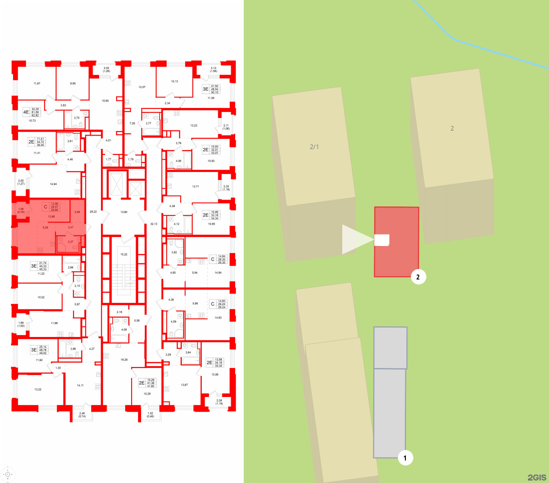 Квартира в ЖК GloraX Кольский, студия, 29.85 м², 12 этаж